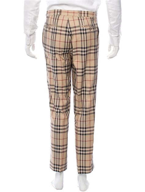 burberry checkered pants|burberry pants for men.